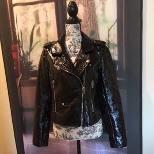 Patent Leather (PU) Moto Jacket